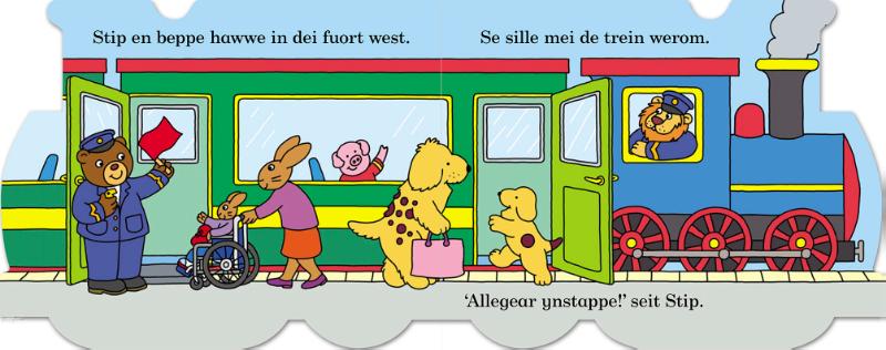 Achterkant van Stip yn 'e trein