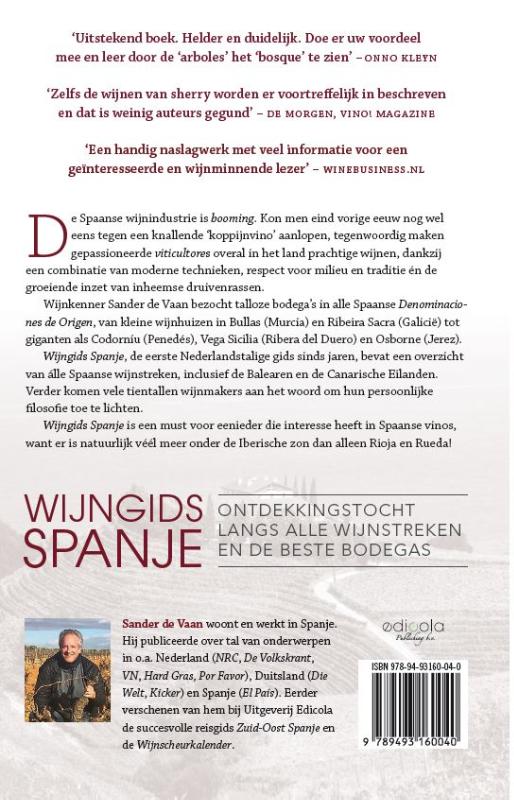Achterkant van Wijngids Spanje