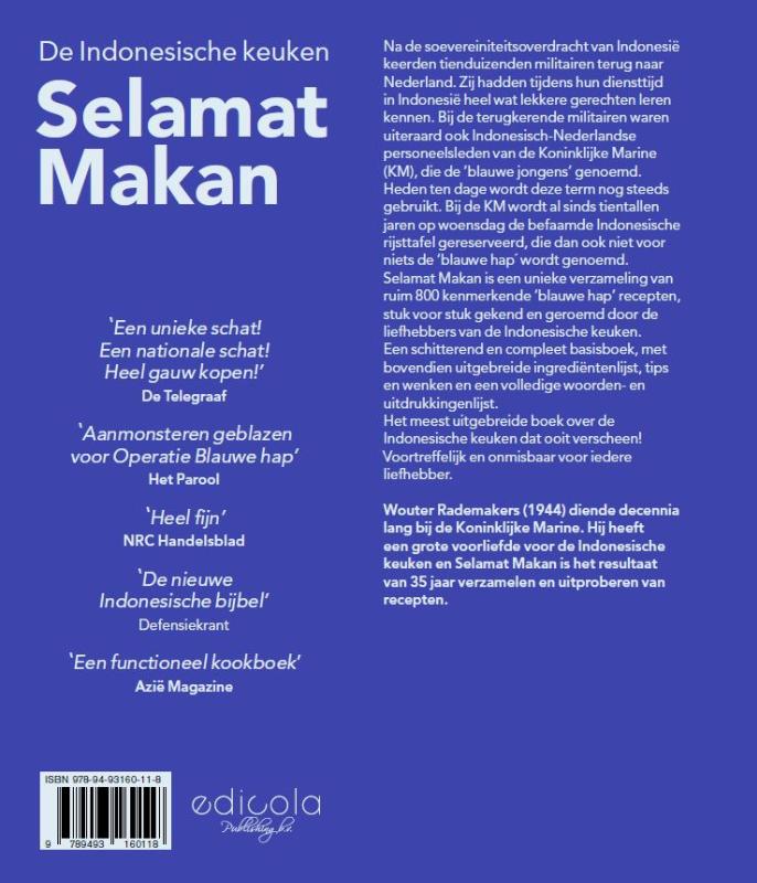 Achterkant van Selamat Makan