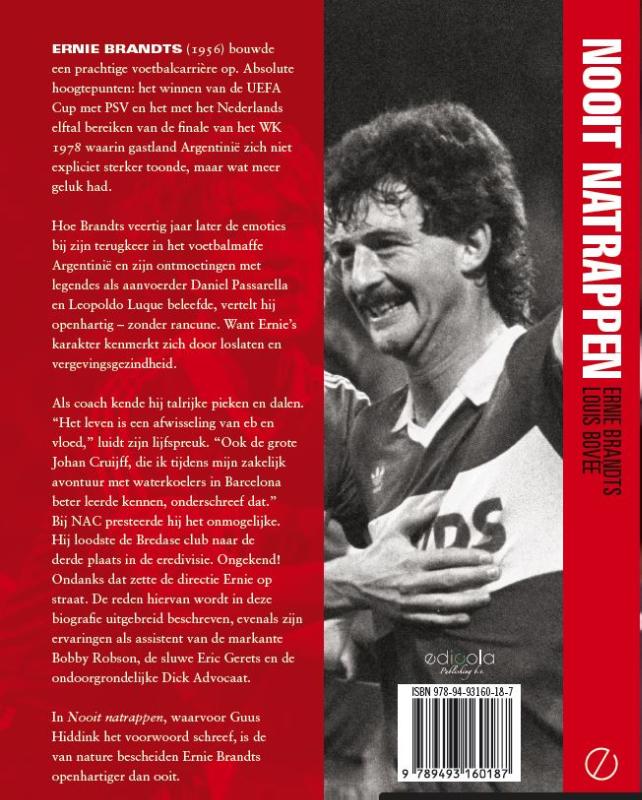Achterkant van Ernie Brandts