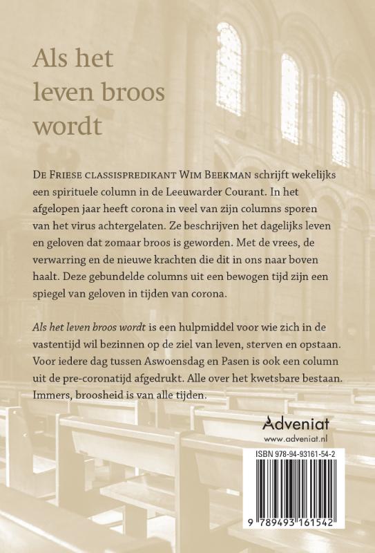 Achterkant van Als het leven broos wordt