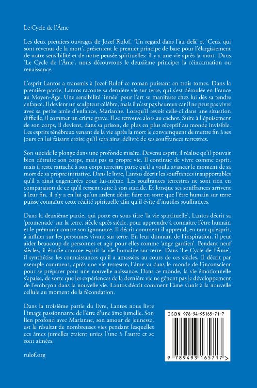 Achterkant van Le Cycle de l’Âme
