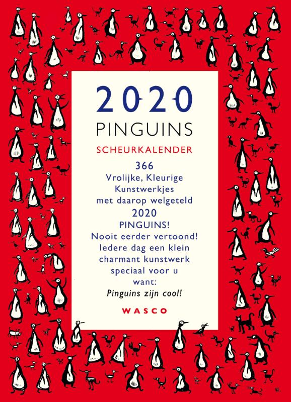 Achterkant van Pinguin Scheurkalender 2020