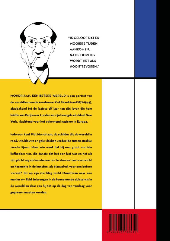 Achterkant van Mondriaan