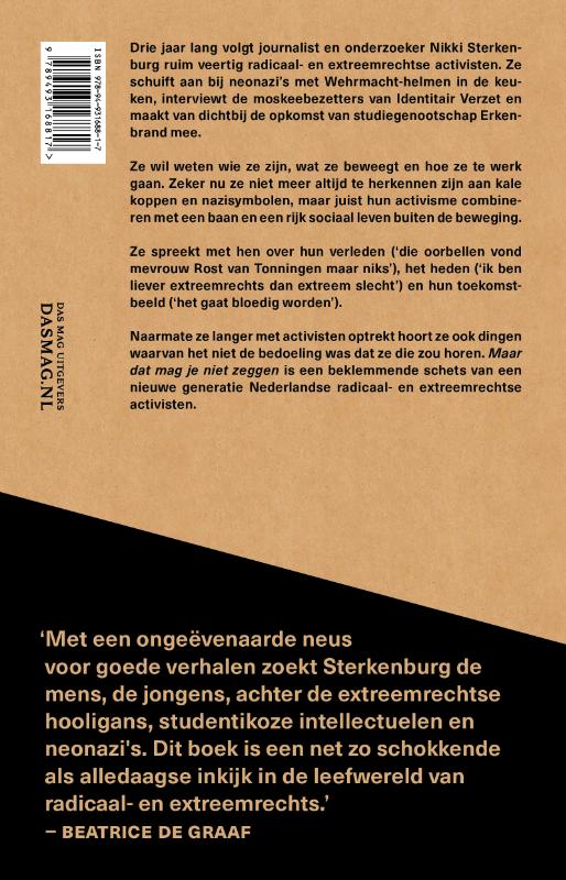 Achterkant van Maar dat mag je niet zeggen