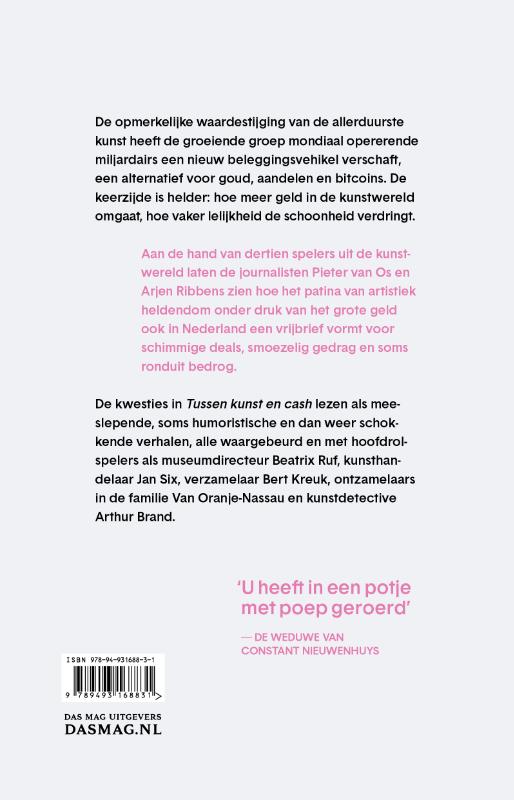 Achterkant van Tussen kunst en cash