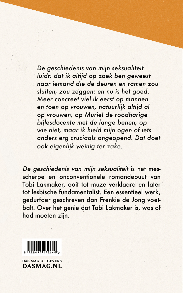 Achterkant van De geschiedenis van mijn seksualiteit