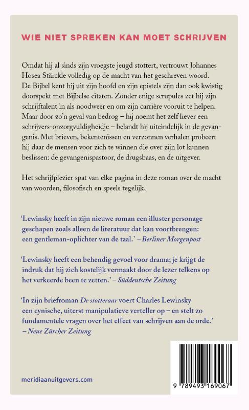 Achterkant van De stotteraar