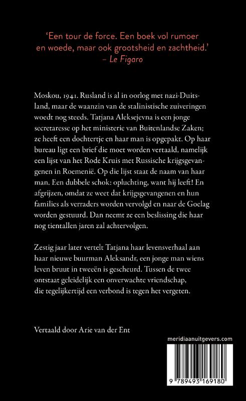 Achterkant van Uitgewist