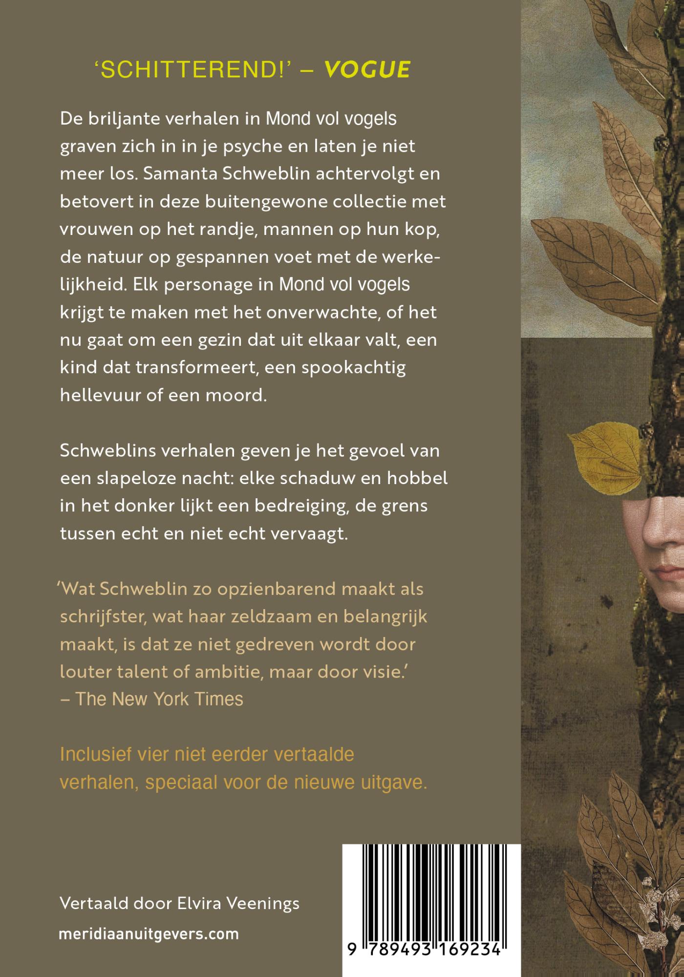 Achterkant van Mond vol vogels