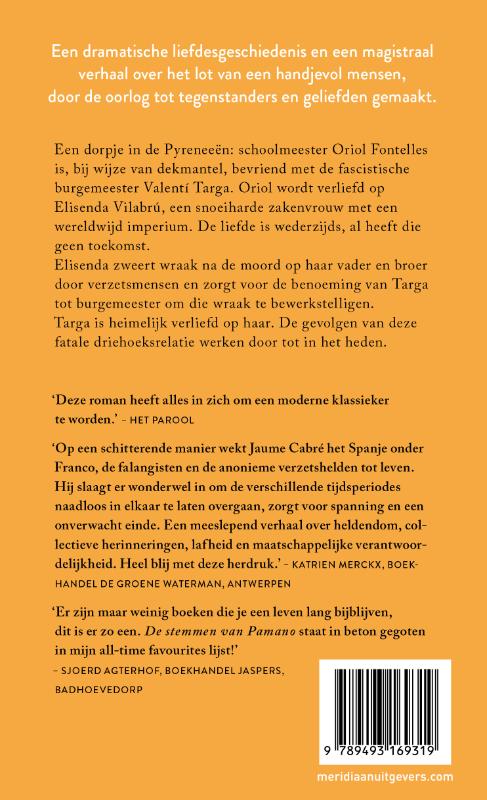Achterkant van De stemmen van de Pamano