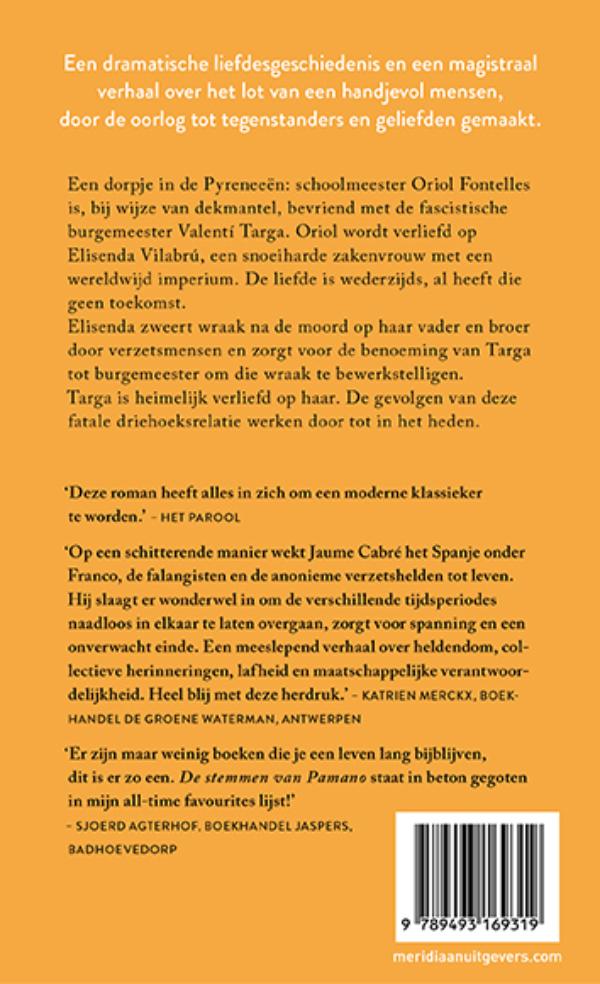 Achterkant van De stemmen van de Pamano