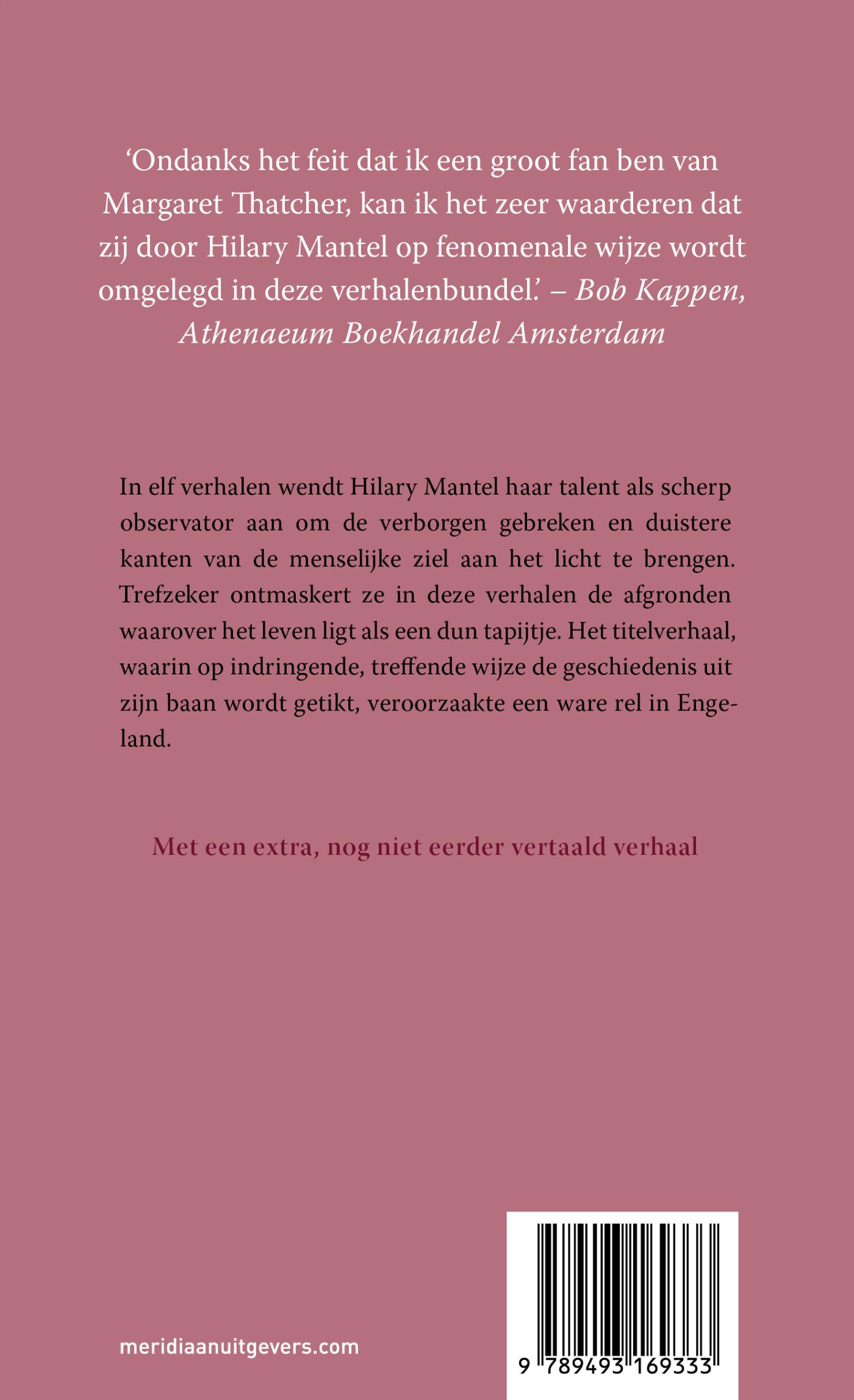 Achterkant van De moord op Margaret Thatcher