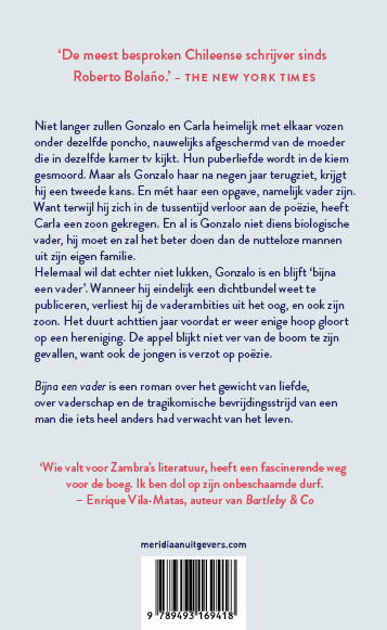Achterkant van Bijna een vader