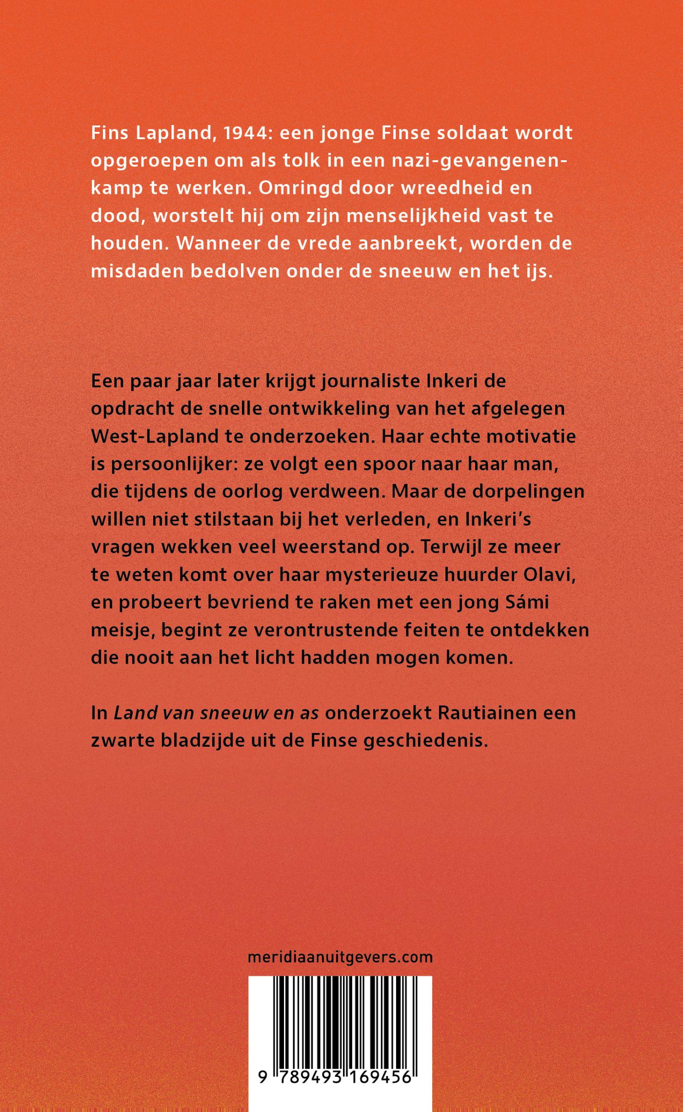 Achterkant van Land van sneeuw en as