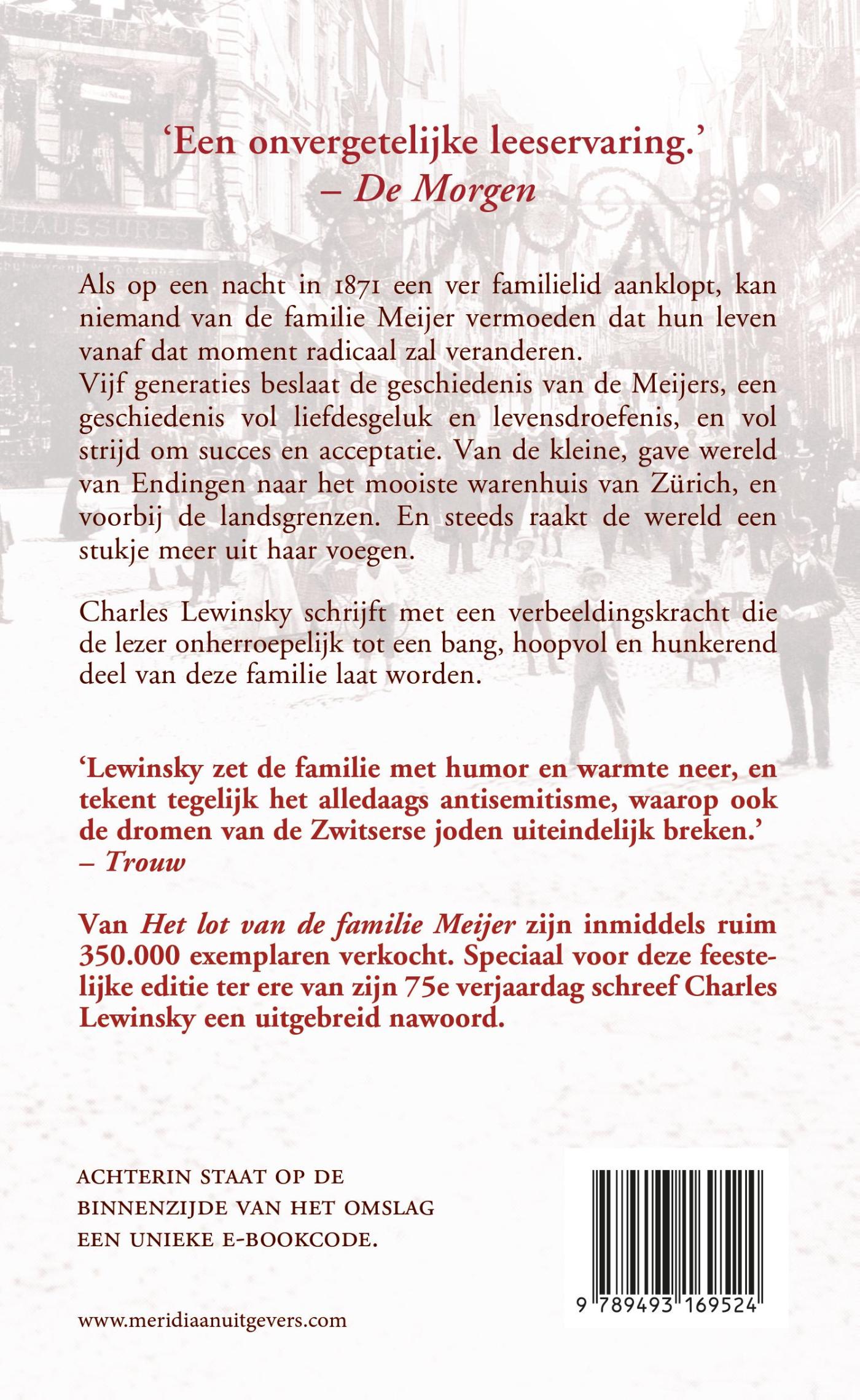 Achterkant van Het lot van de familie Meijer