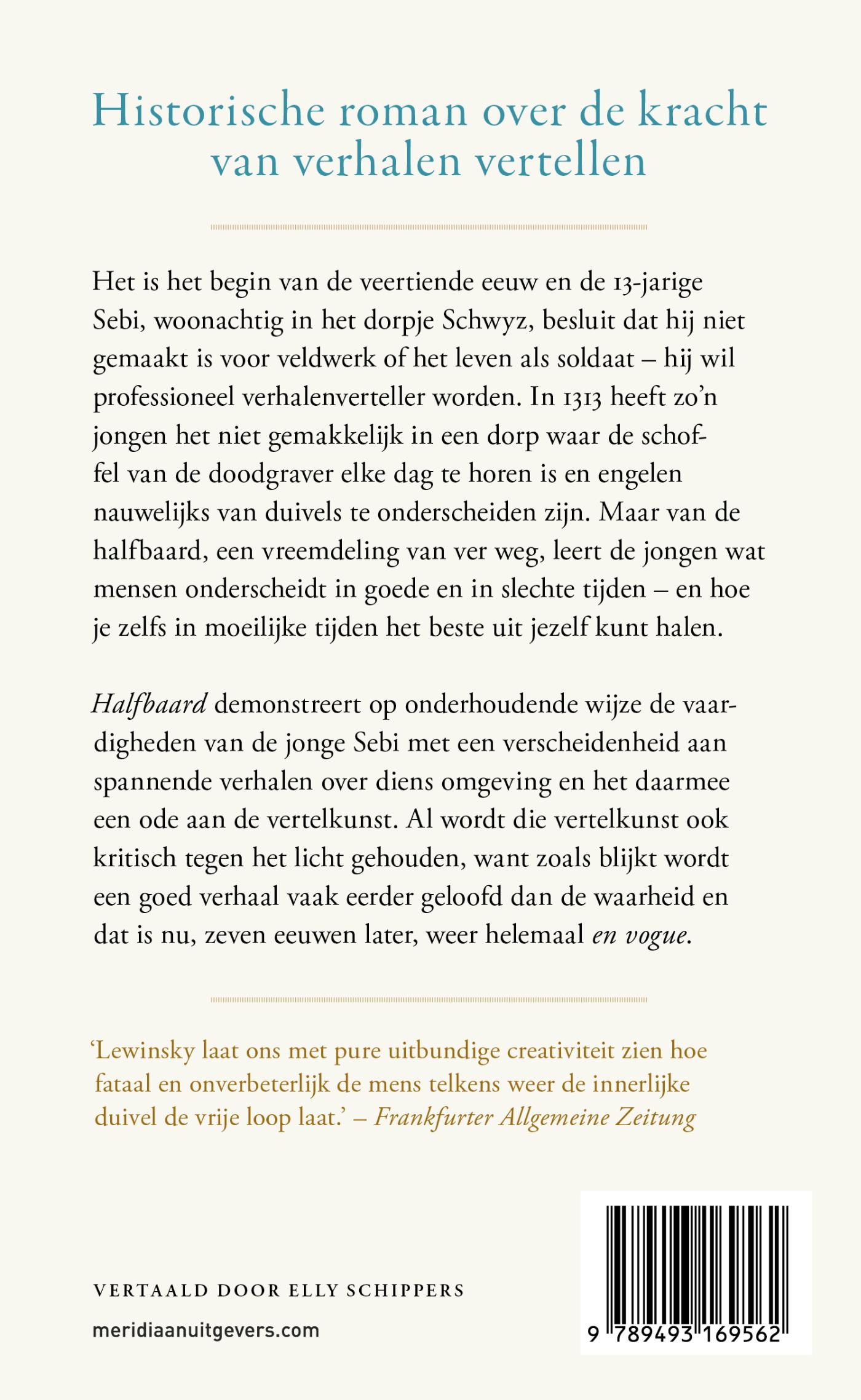 Achterkant van Halfbaard