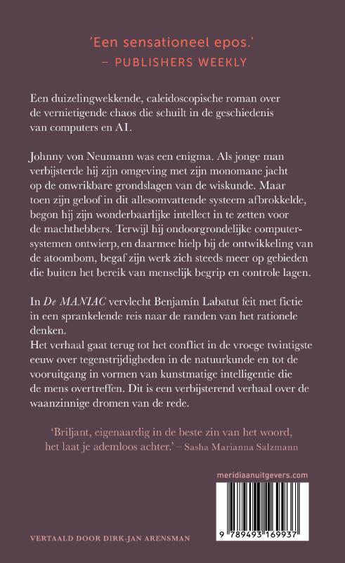 Achterkant van De Maniac