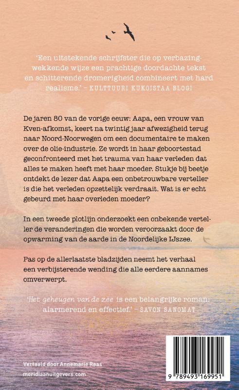Achterkant van Het geheugen van de zee