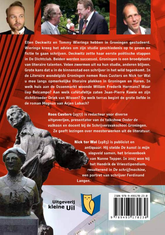 Achterkant van Literaire wandeling Groningen