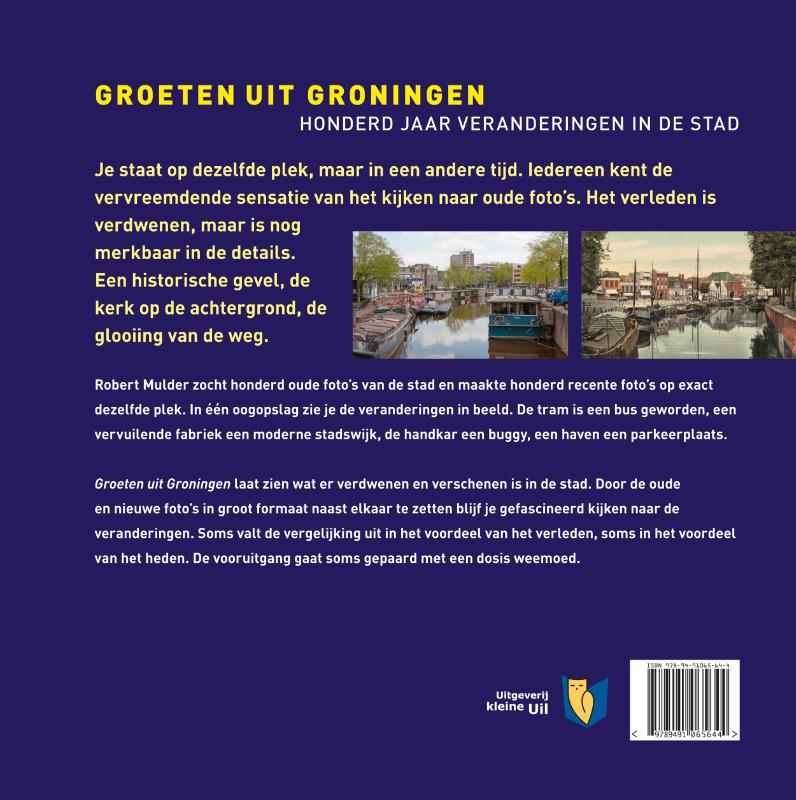 Achterkant van Groeten uit Groningen