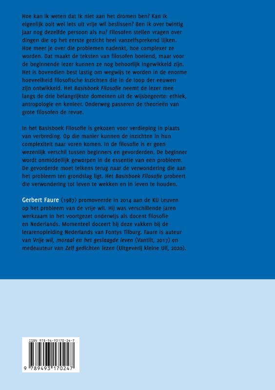 Achterkant van Basisboek Filosofie