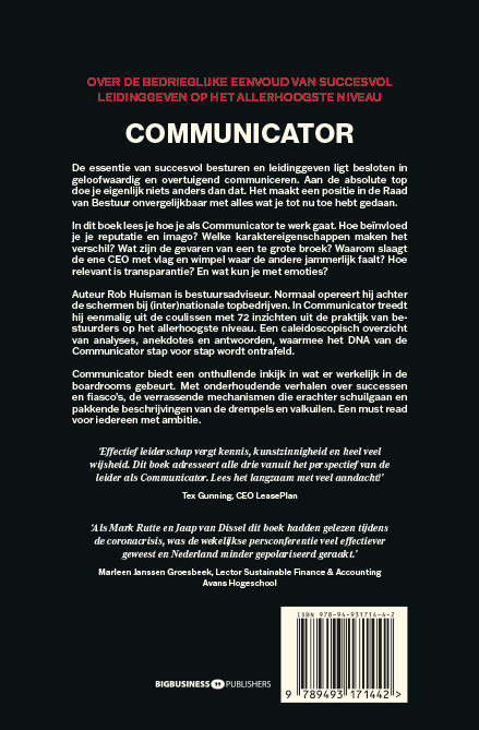 Achterkant van Communicator