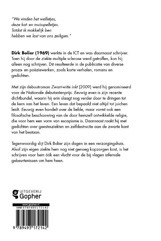 Achterkant van Eeuwig even