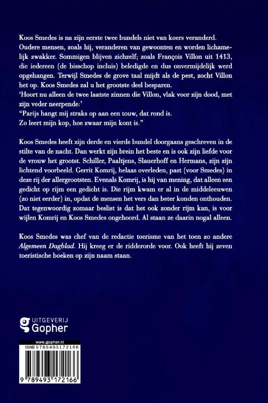 Achterkant van Gedichten verzachten het leven