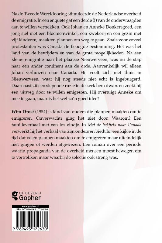 Achterkant van Met de bakfiets naar Canada