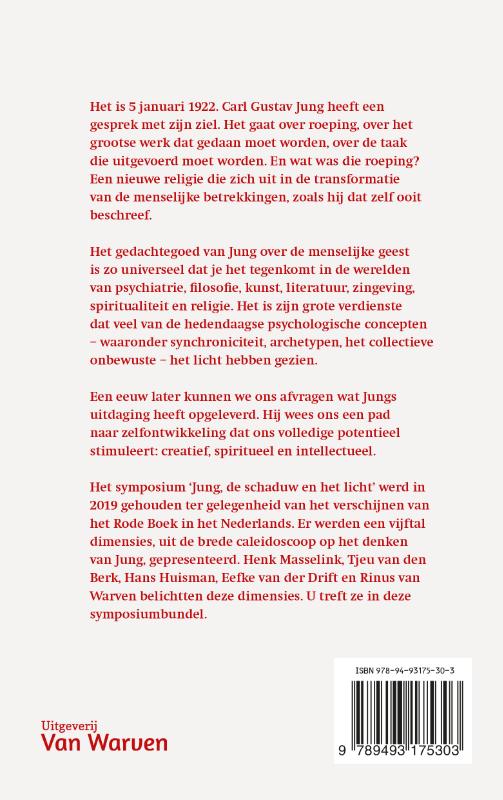 Achterkant van Jung, de schaduw en het licht