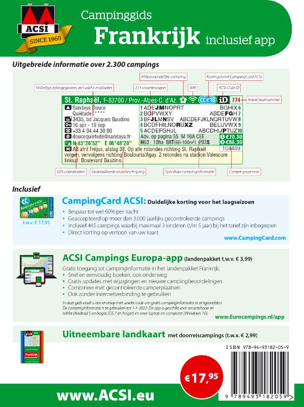 Achterkant van Frankrijk + app 2021