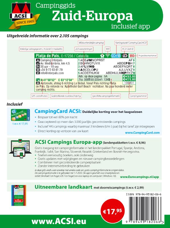 Achterkant van Zuid-Europa + app 2021