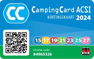 Achterkant van CampingCard ACSI 2024 Nederlands