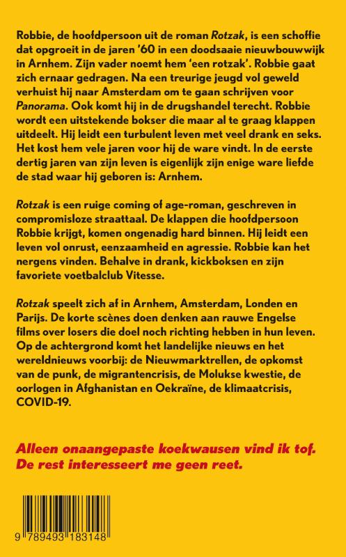 Achterkant van Rotzak