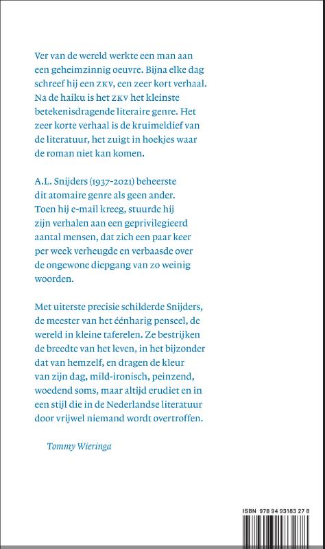 Achterkant van Belangrijk is dat ik niet aan lezers denk