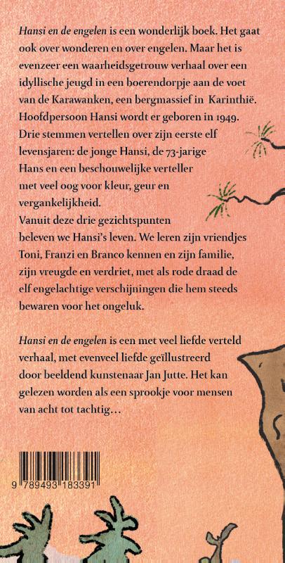 Achterkant van Hansi en de engelen