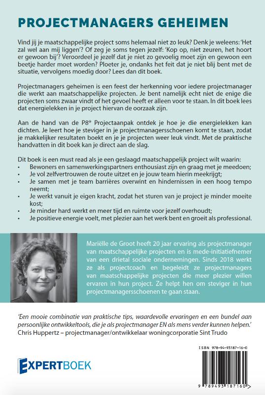Achterkant van Projectmanagers geheimen