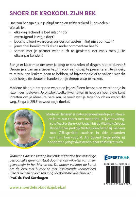 Achterkant van Snoer de krokodil zijn bek