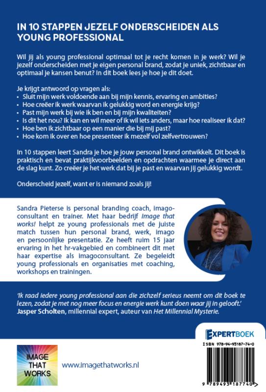 Achterkant van In 10 stappen jezelf onderscheiden als young professional
