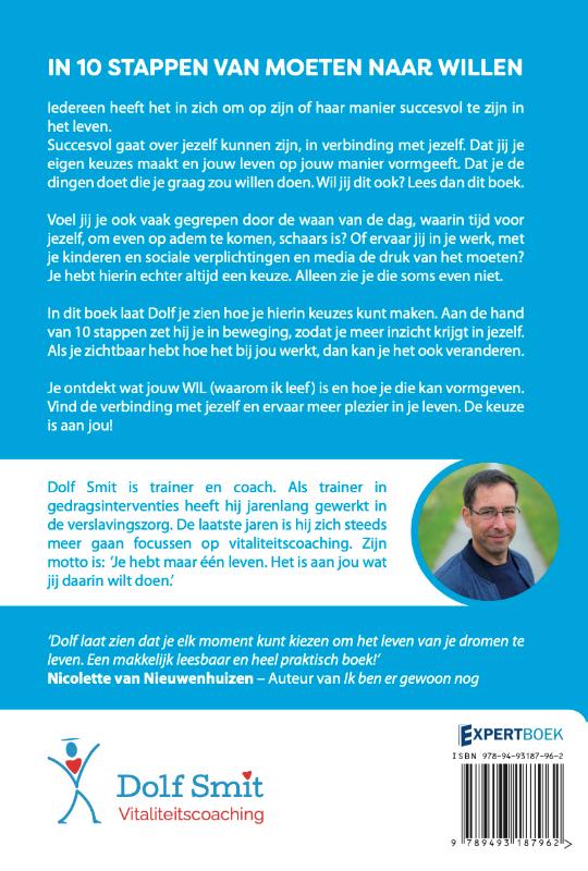 Achterkant van In 10 stappen van moeten naar willen