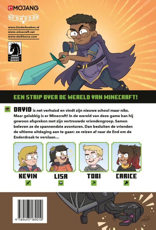 Achterkant van Minecraft - De strip