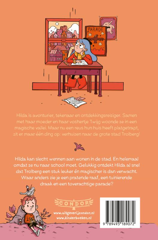 Achterkant van Hilda en de grote parade