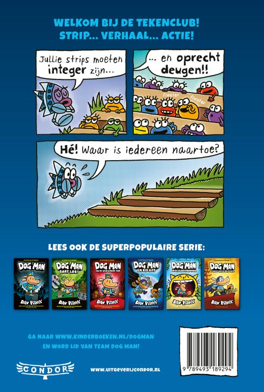 Achterkant van Kleine Karels tekenclub