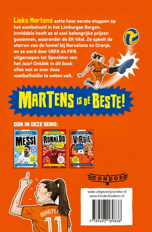 Achterkant van Voetbalhelden - Martens is de beste