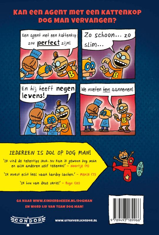 Achterkant van Misdaad en blaf