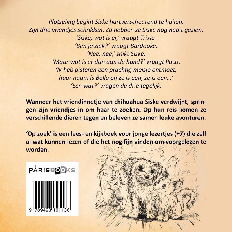 Achterkant van Op zoek