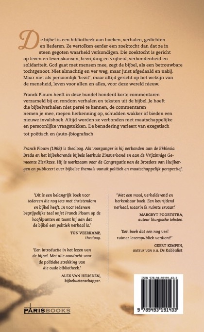 Achterkant van Zo staat geschreven, honderd korte commentaren bij de bijbel