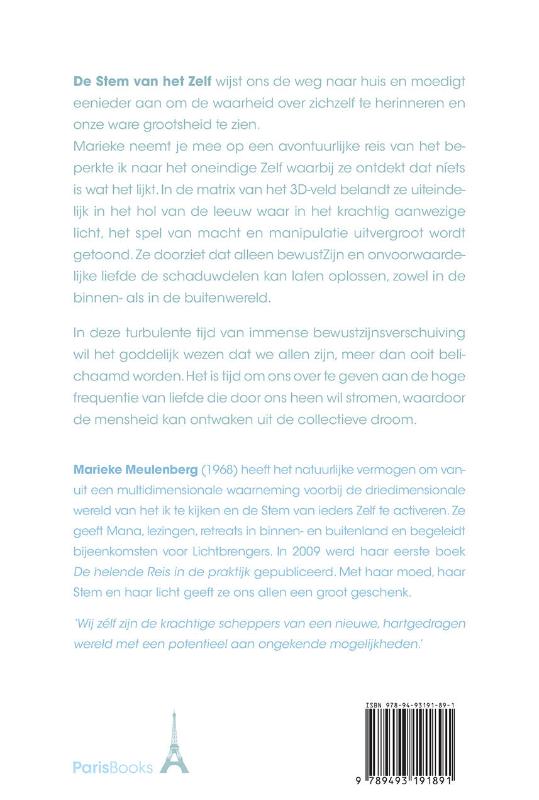 Achterkant van De stem van het Zelf