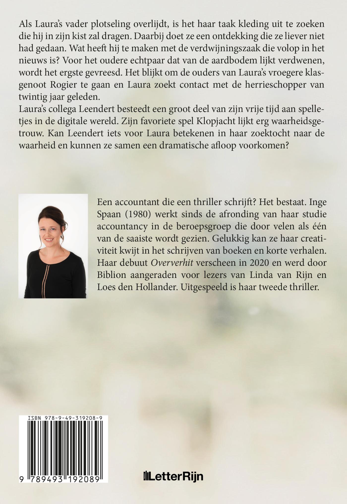 Achterkant van Uitgespeeld